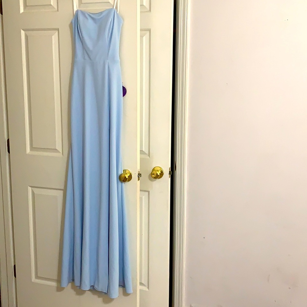 light blue prom dress from windsor, size 1